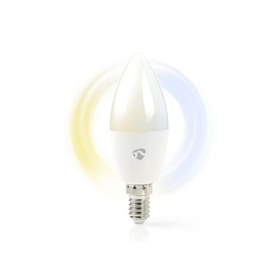 Smart žiarovka LED E14 4.9W biela NEDIS WIFILRW10E14 WiFi Tuya
