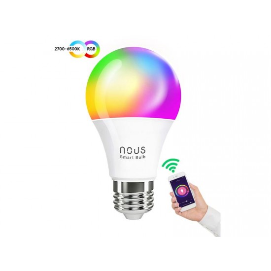 Smart žiarovka LED E27 9W RGB NOUS P3 WiFi Tuya