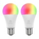 Smart sada LED žiaroviek E27 10W RGB WOOX R9077/2 ZigBee Tuya