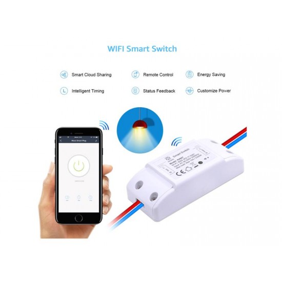 Smart spínač osvetlenia WOOX R4967 1-kanálový WiFi Tuya