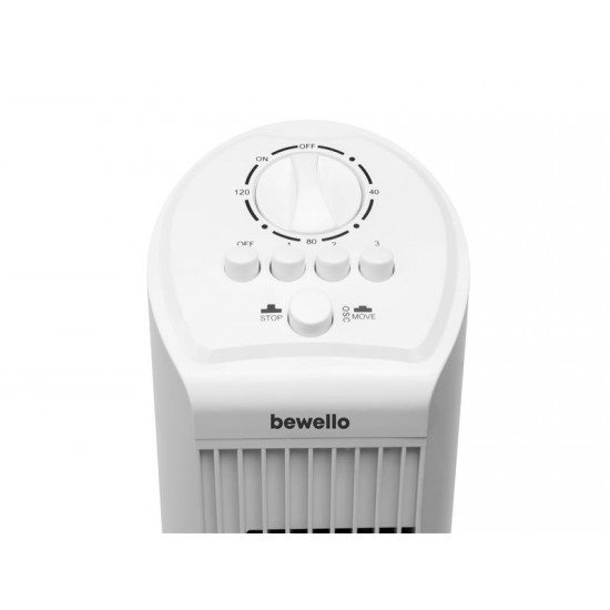 Ventilátor stĺpový BEWELLO BW2053WH biely